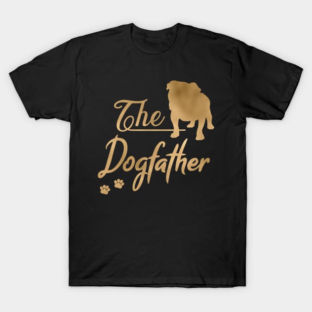 The English Bulldogfather T-Shirt by JollyMarten